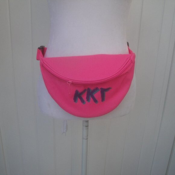 Handbags - Kappa Kappa Gamma (KKG) fanny pack Pink color zipper front